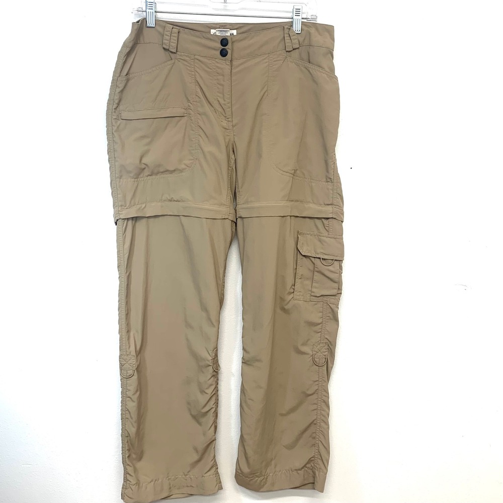 Magellan Convertible Hiking Pants Shorts Outdoors Women 8 Nylon Pockets Light